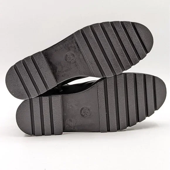 Michael Kors Women Bryce Platform Black Leather Lace Combat Boots US 9.5 M NEW - Picture 6 of 10